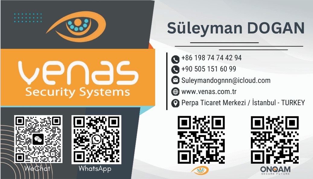 Süleyman Doğan Venas Security Systems iş kartı
